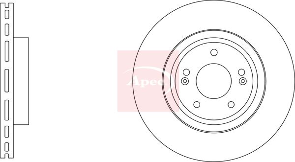 Apec Brake Disc DSK3474 - image 2