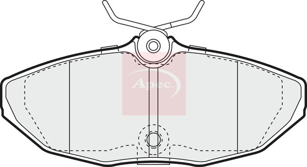 Apec Brake Pads Set PAD1226 - image 2