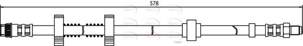 Apec Brake Hose HOS3078 - image 2
