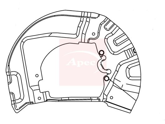 Apec Brake Disc Splash Panel ASG1023 - image 2