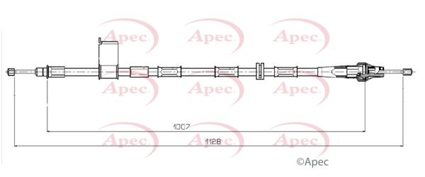 Apec Handbrake Cable CAB1864 - image 2