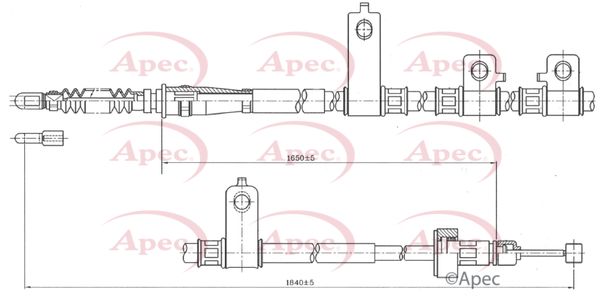 Apec Handbrake Cable CAB1793 - image 2