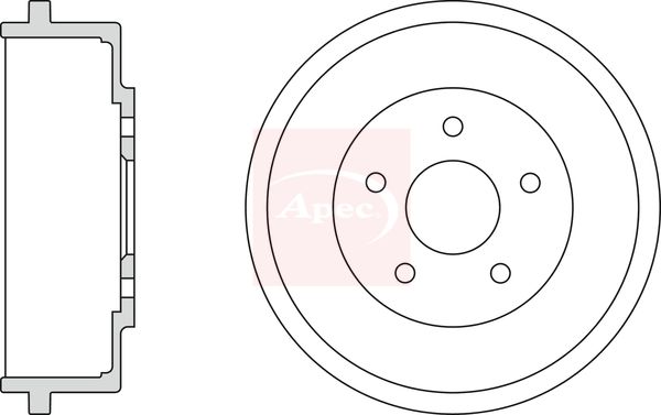 Apec Brake Drum DRM9927 - image 2