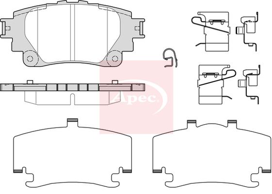 Apec Brake Pads Set PAD2464 - image 2