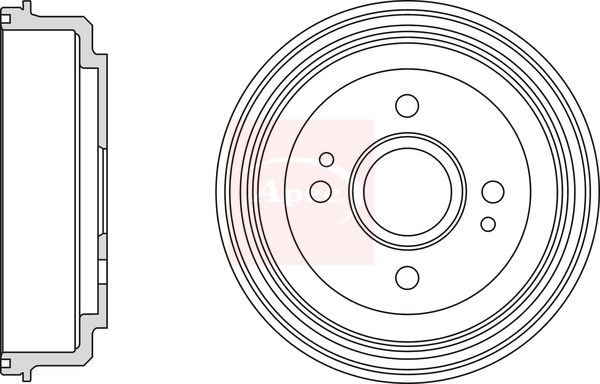 Apec Brake Drum DRM9980 - image 2