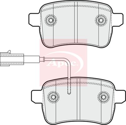 Apec Brake Pads Set PAD1798 - image 2