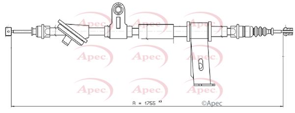 Apec Handbrake Cable CAB1031 - image 2