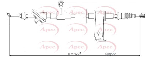 Apec Handbrake Cable CAB1596 - image 2