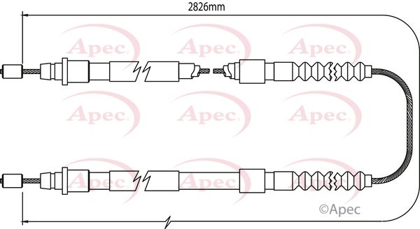 Apec Handbrake Cable CAB1069 - image 2