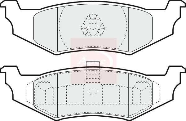 Apec Brake Pads Set PAD1169 - image 2