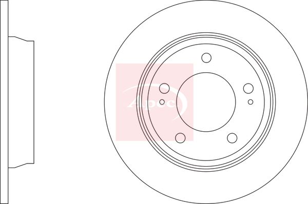 Apec Brake Disc DSK3381 - image 2