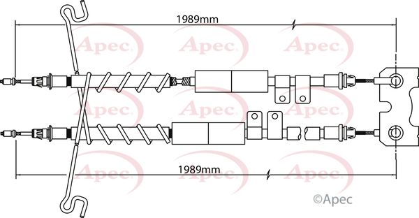 Apec Handbrake Cable CAB1203 - image 2