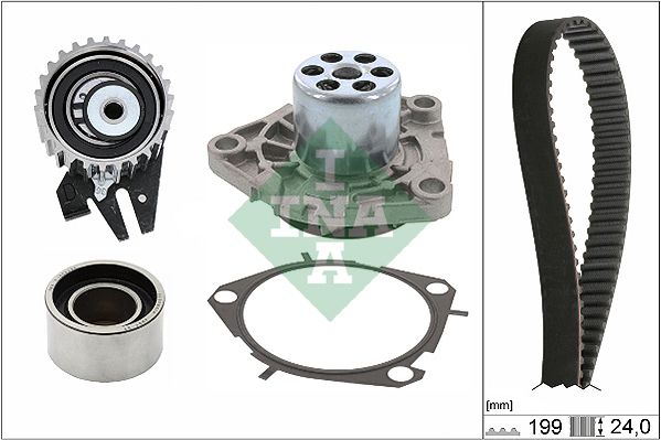 INA Timing Belt Kit & Water Pump 530062530 - image 2