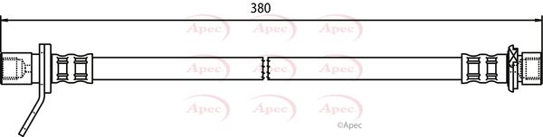 Apec Brake Hose HOS3547 - image 2