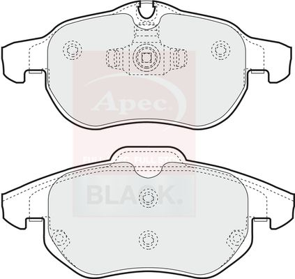 Apec Brake Pads Set PAD1248B - image 2