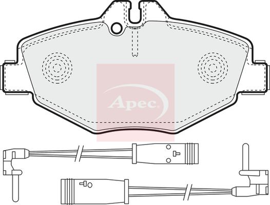 Apec Brake Pads Set PAD1316 - image 2
