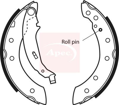 Apec Brake Shoes Set SHU531 - image 2