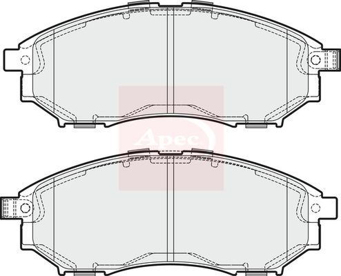 Apec Brake Pads Set PAD1662 - image 2