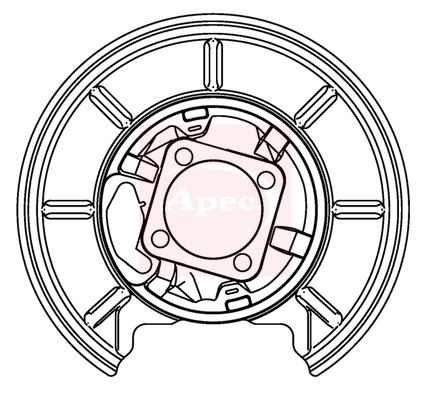 Apec Brake Disc Splash Panel ASG1165 - image 2