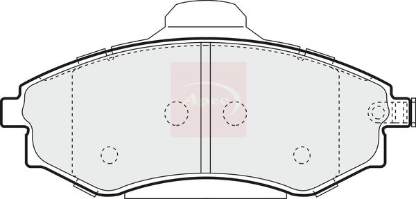 Apec Brake Pads Set PAD1321 - image 2