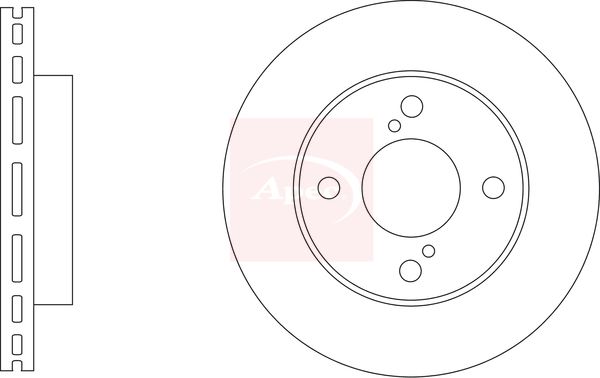 Apec Brake Disc DSK3448 - image 2