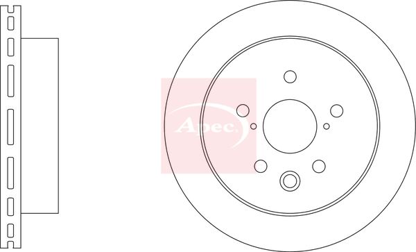 Apec Brake Disc DSK3425 - image 2