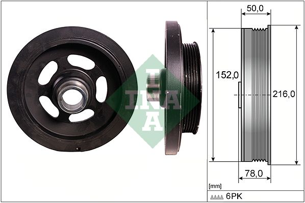 INA Crankshaft Pulley (tvd) 544011110 - image 2