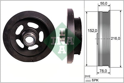 INA Crankshaft Pulley (tvd) 544011110