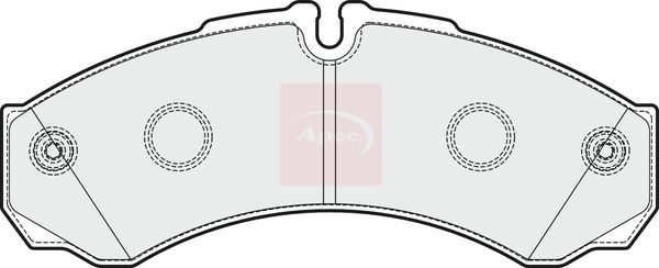 Apec Brake Pads Set PAD1922 - image 2