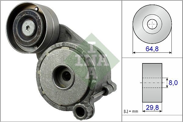 INA Drive Belt Tensioner Pulley 534050610 - image 2