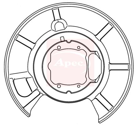 Apec Brake Disc Splash Panel ASG1025 - image 2