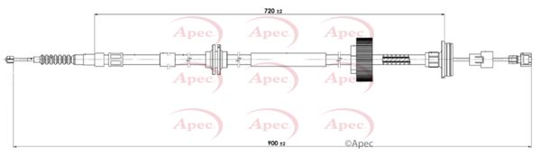 Apec Handbrake Cable CAB1791 - image 2