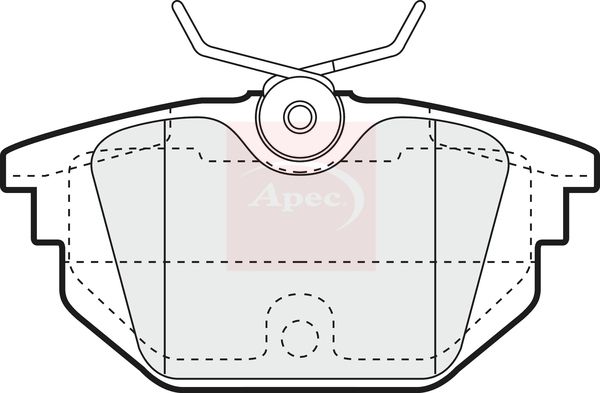 Apec Brake Pads Set PAD1058 - image 2