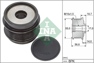 INA Overrunning Alternator Pulley 535034110