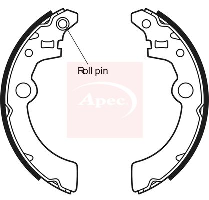 Apec Brake Shoes Set SHU650 - image 2