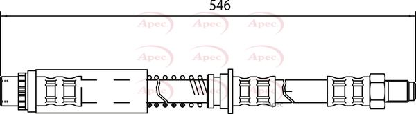 Apec Brake Hose HOS4047 - image 2