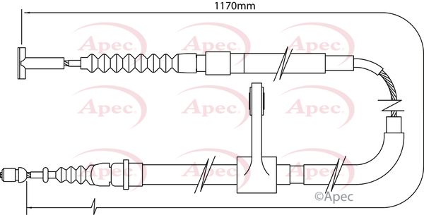 Apec Handbrake Cable CAB1004 - image 2