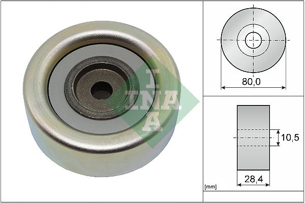 INA Drive Belt Deflection Guide Pulley 532093310 - image 2