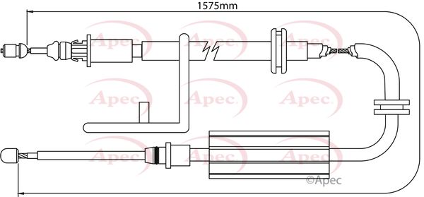 Apec Handbrake Cable CAB1267 - image 2