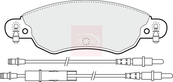 Apec Brake Pads Set PAD1281 - image 2