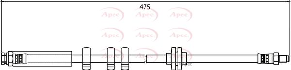Apec Brake Hose HOS3978 - image 2