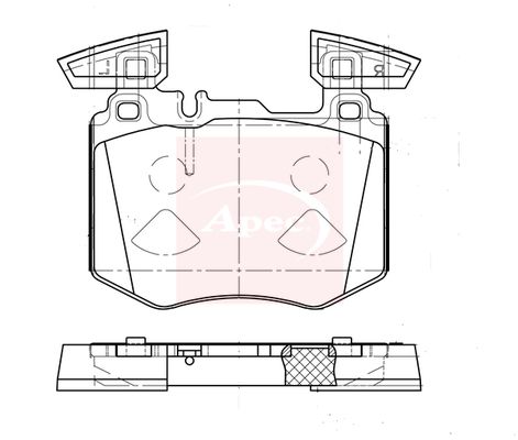 Apec Brake Pads Set PAD2386 - image 2