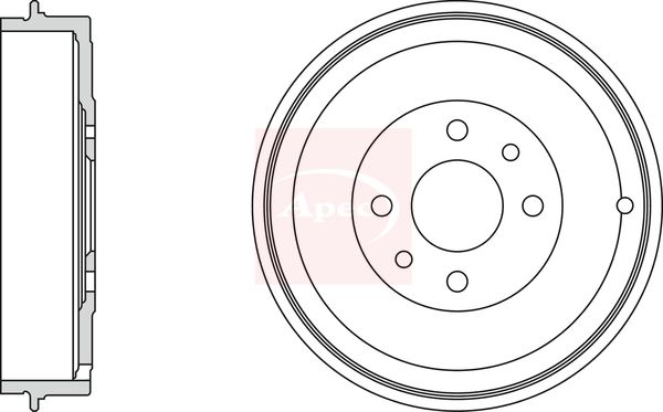 Apec Brake Drum DRM9523 - image 2