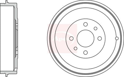 Apec Brake Drum DRM9523