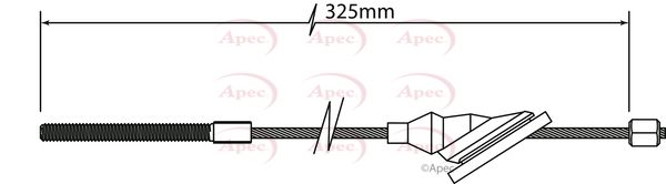 Apec Handbrake Cable CAB1145 - image 2
