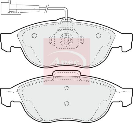 Apec Brake Pads Set PAD1000 - image 2