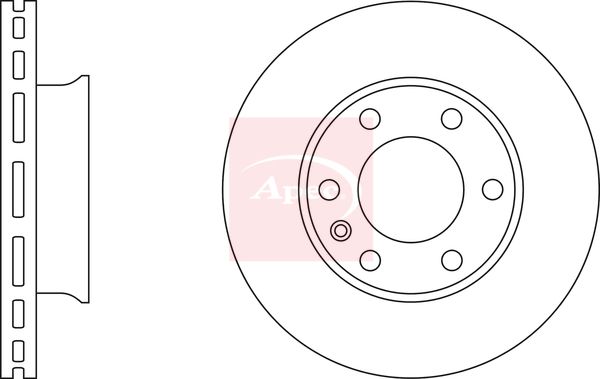 Apec Brake Disc DSK2448 - image 2