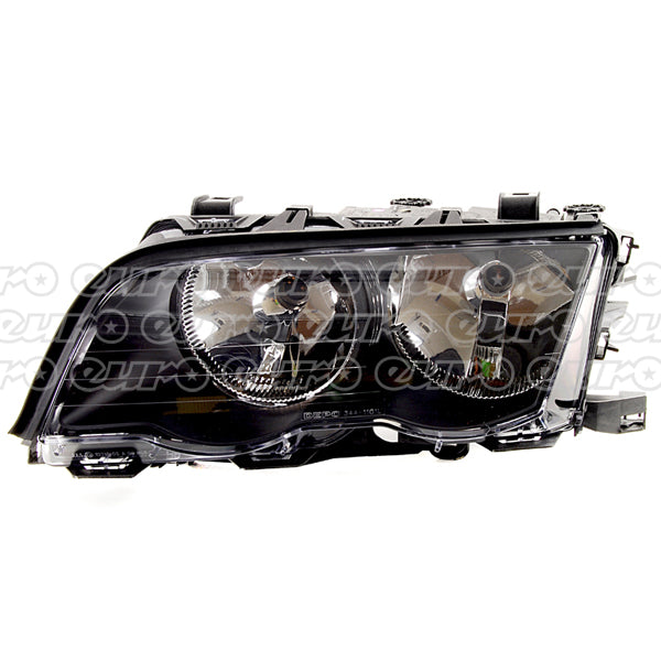 Fits BMW 3 Series 1998-2005 Left Headlight Black Bezel Halogen - image 2