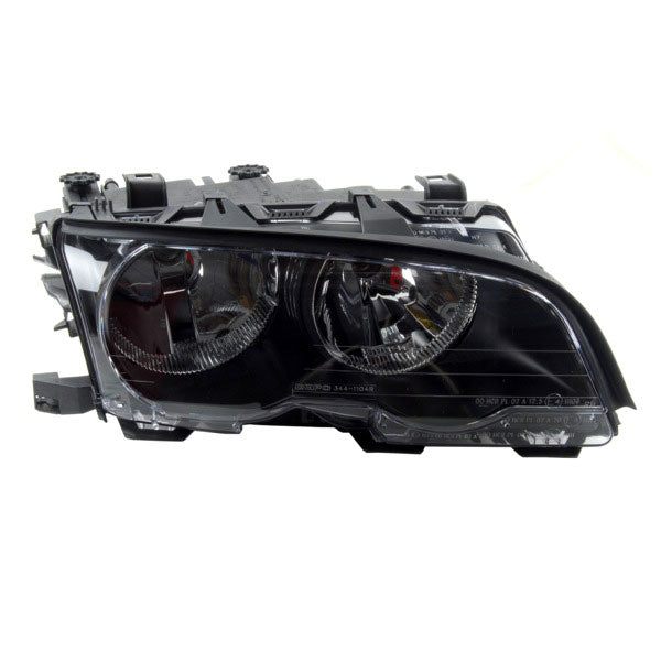 Fits BMW 3 Series 1998-2005 Right Headlight Black Bezel Halogen - image 2