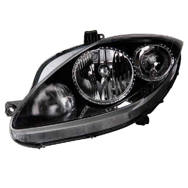 Fits Seat Altea Xl Leon Toledo 2004-2013 Left Headlight Dark Grey Bezel - image 2